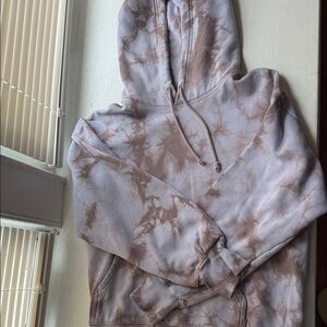 Aritzia TNA Purple tie-dye hoodie